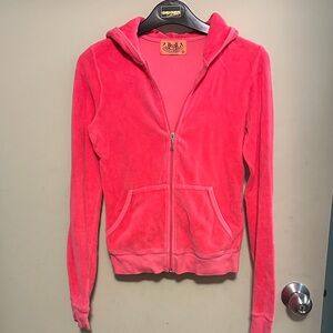 Juicy Couture pink Velour Jacket in size small from mid 2000’s